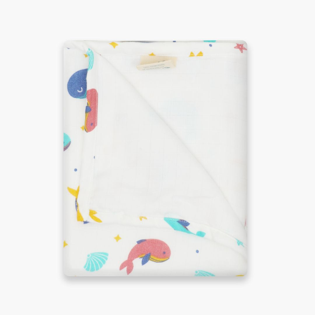 Sea Shell - Muslin 3 layer Blankets for babies