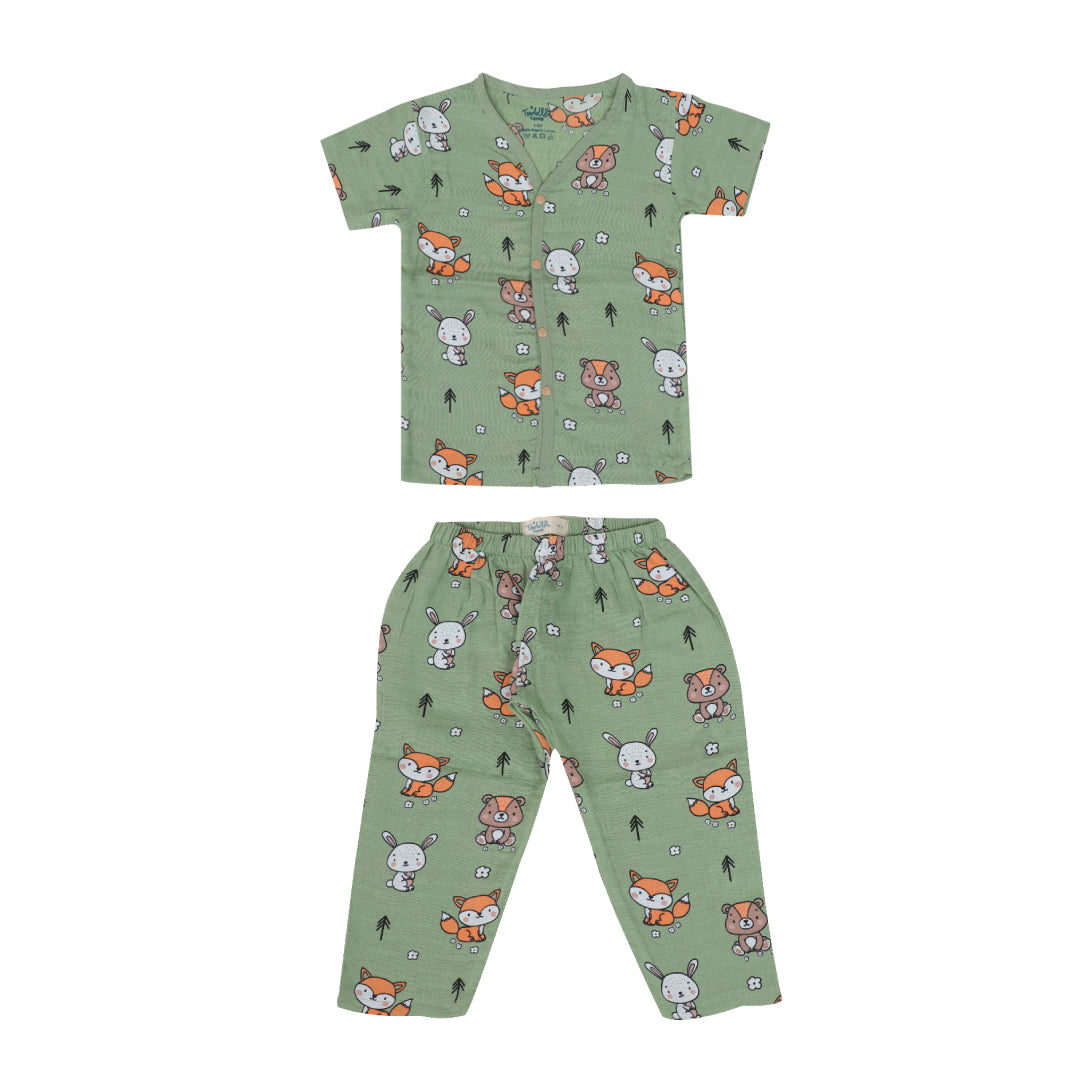 Forest Joy - Muslin Sleep Suit for babies and kids (Unisex)
