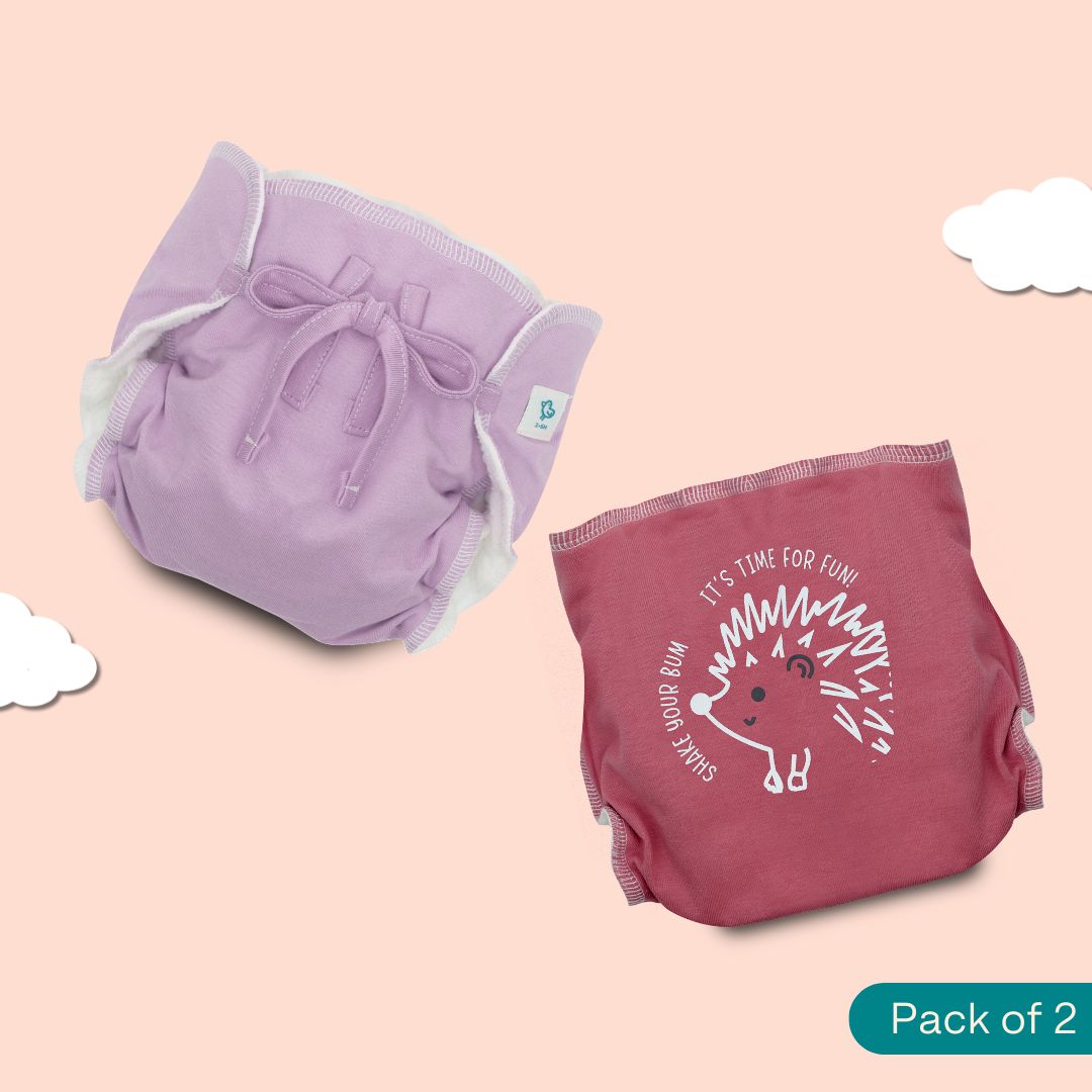 Lilac Funk - Ultra Nappies 2.0 (Pack of 2)