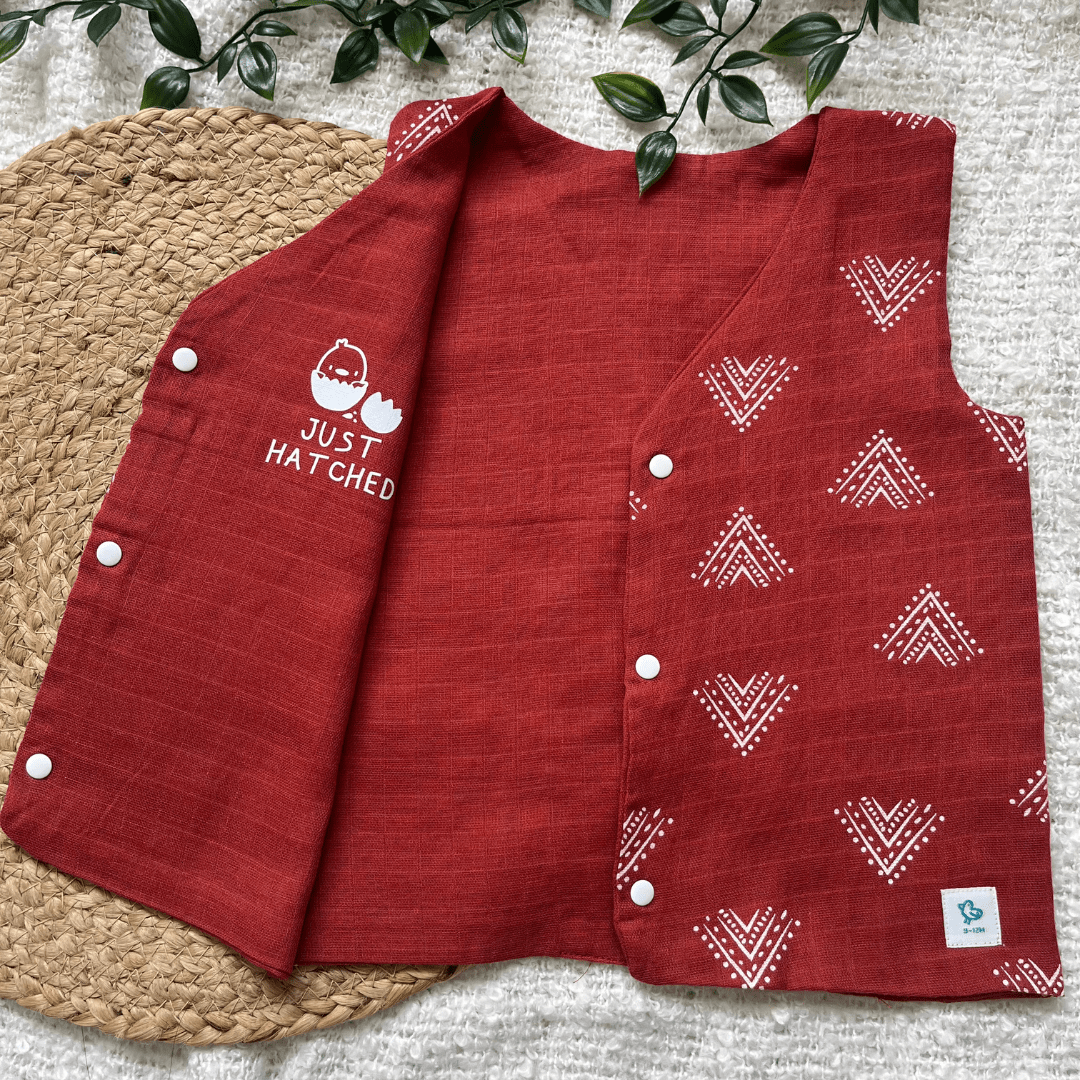 Ink Drop - Reversible Muslin Jabla (Pack of 1)