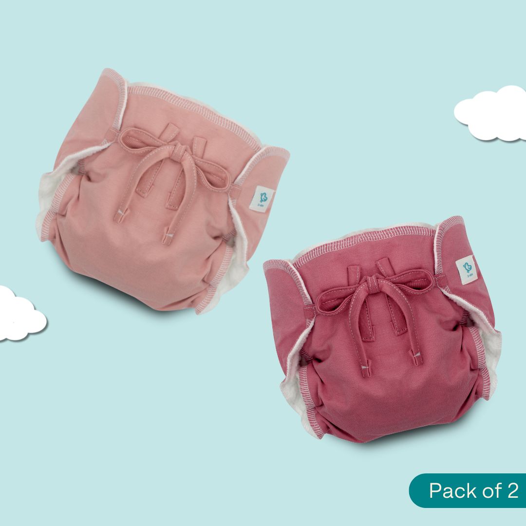 Peachy Mauve - Ultra Nappies 2.0 (Pack of 2)