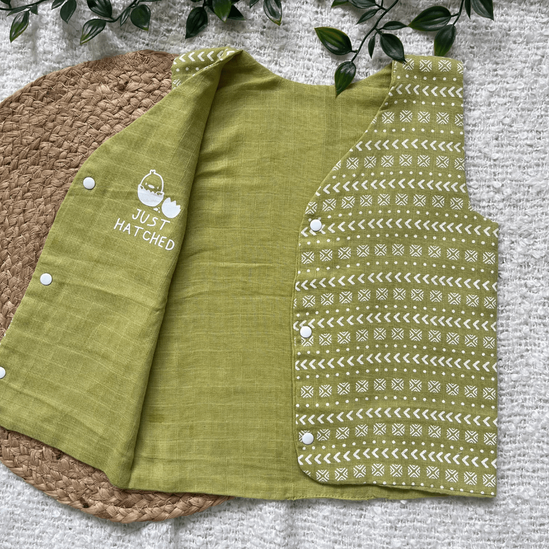 Ink Drop - Reversible Muslin Jabla (Pack of 1)