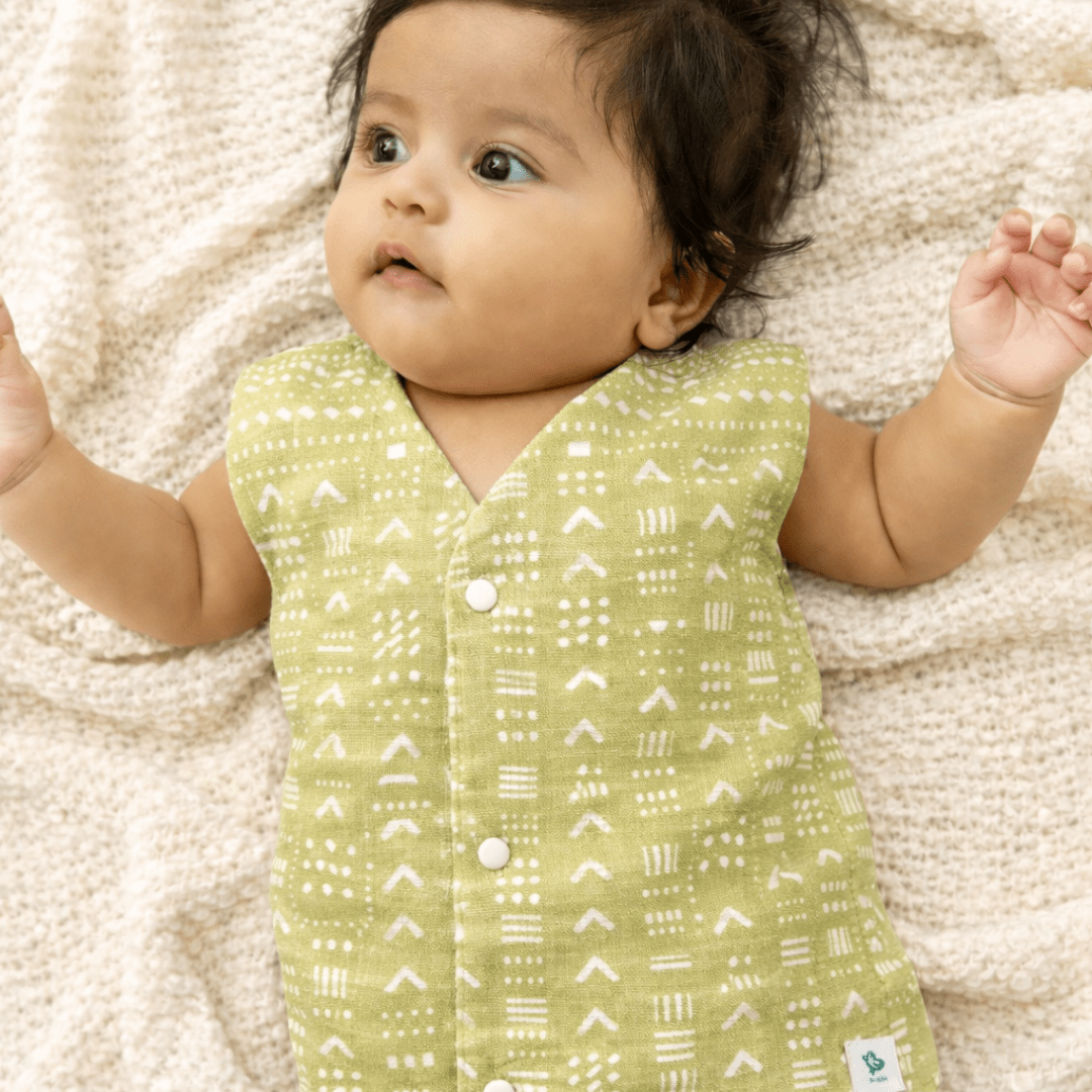 Olive Nest - Reversible Muslin Jabla (Pack of 1)