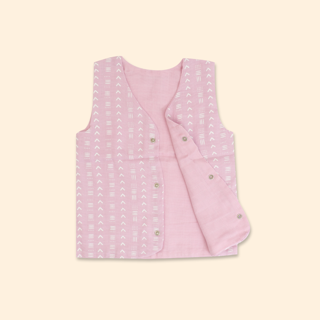 Tiny Tomato - Reversible Muslin Jabla (Pack of 1)