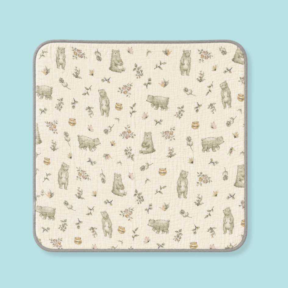 Happy Garden - Crinkled Muslin Bamboo Blanket