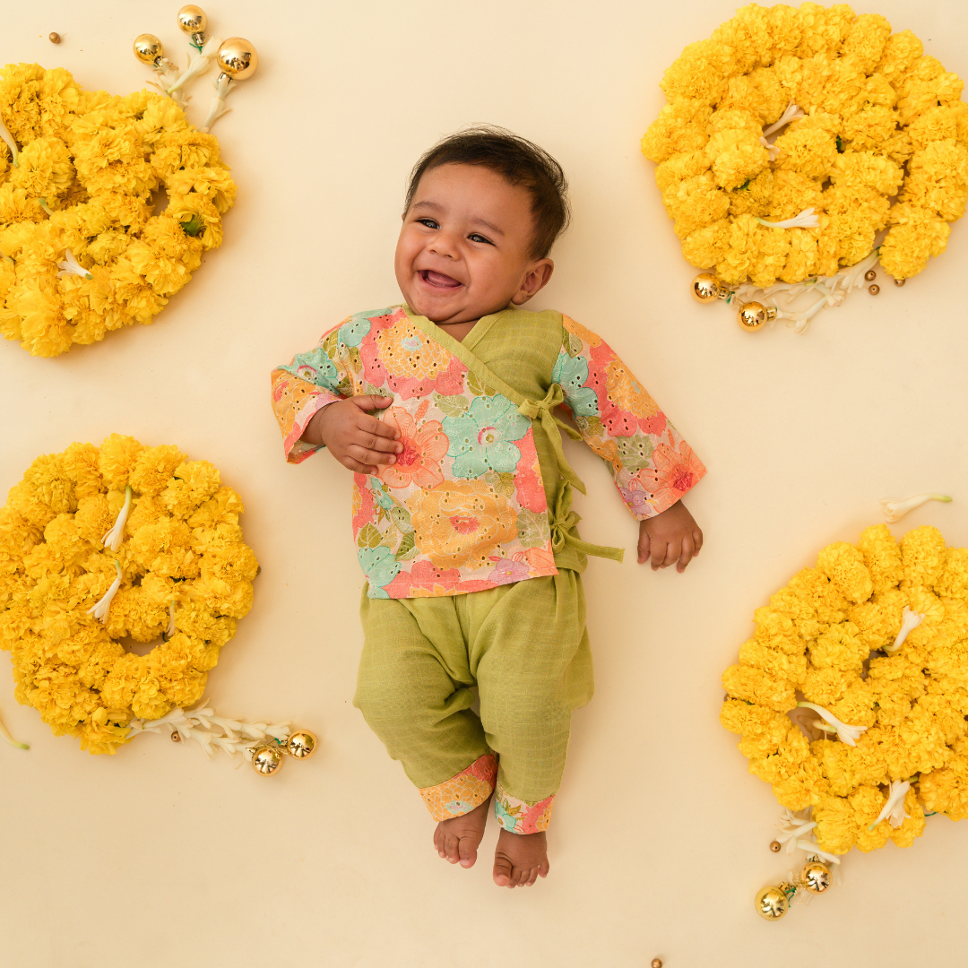 Petal twist - Full Sleeve Knot Type Kurta and Pant