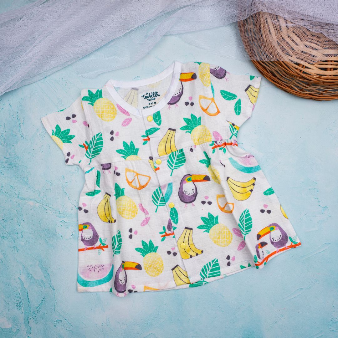 Toddler Tales - Muslin Button Frock