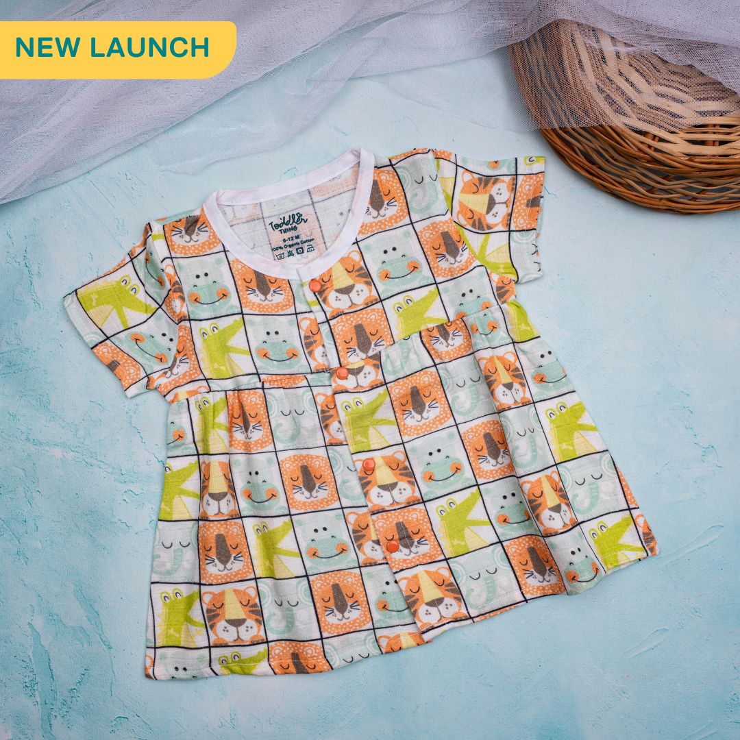 Toddler Tales - Muslin Button Frock