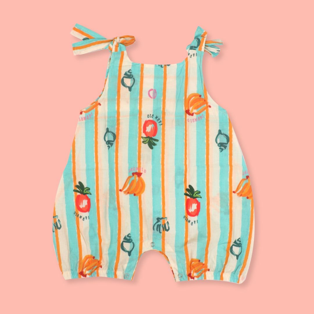 SunWave- Mulmul Cotton Knot Type Romper Pack of 2