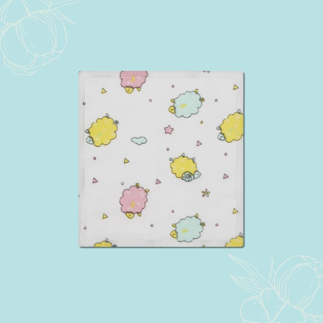 Muslin Organic Cotton Wipes Small (Pack Of 8)