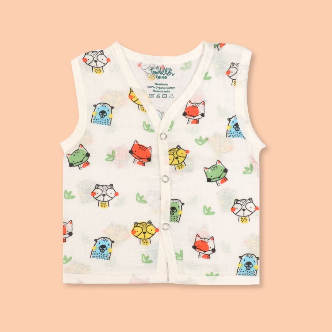 Forest Friends - Muslin Jabla and Shorts for Babies and Toddlers