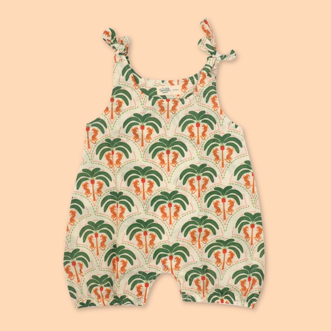 SunWave- Mulmul Cotton Knot Type Romper Pack of 2