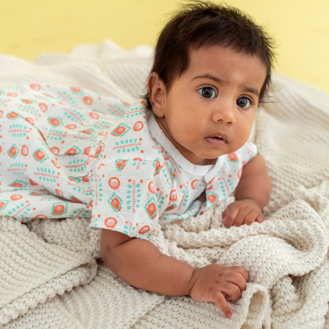 Jungkat - Muslin Button Frock - Pack of 2