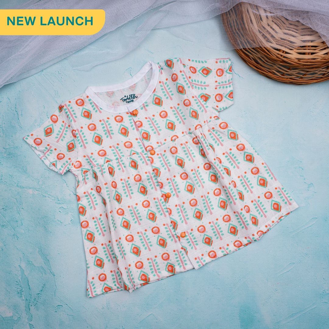 Toddler Tales - Muslin Button Frock