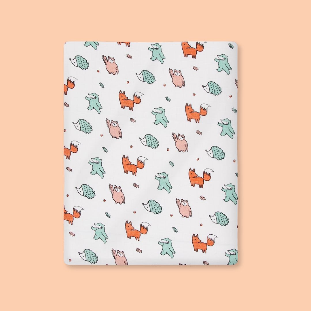 Woodlanders - Muslin Cotton Swaddles(Pack of 2)