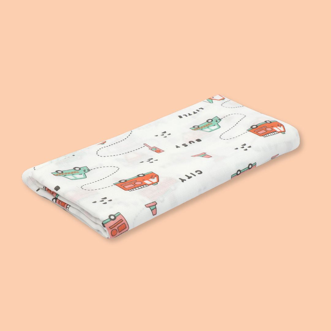 Woodlanders - Muslin Cotton Swaddles(Pack of 2)