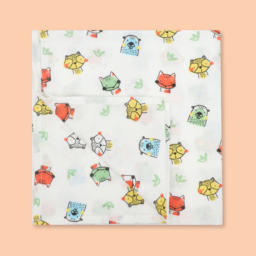 Jungle Combo - Muslin Cotton Swaddle (Pack of 2)