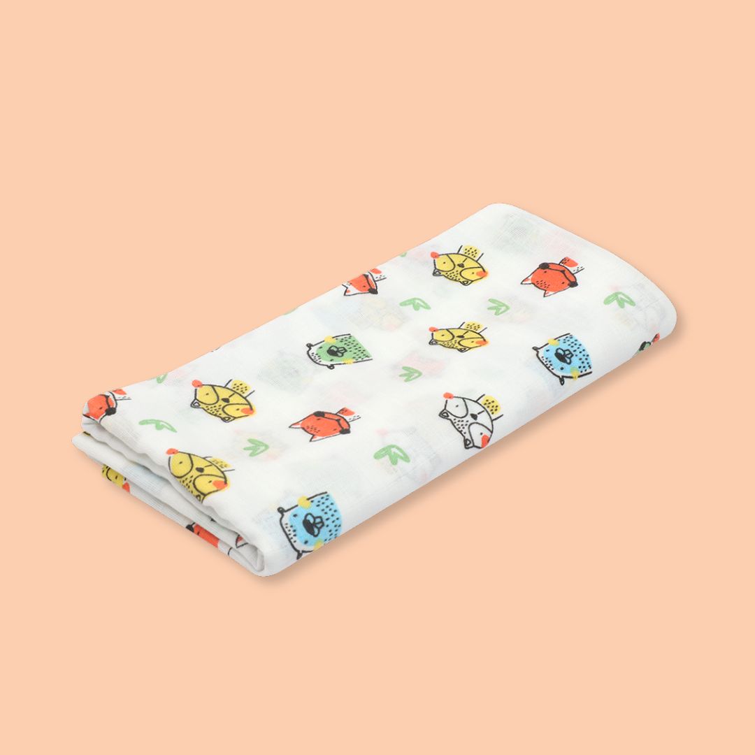 Jungle Combo - Muslin Cotton Swaddle (Pack of 2)