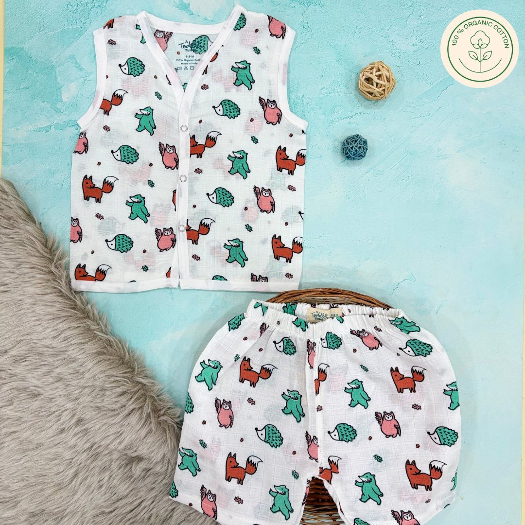 Woodlander - Muslin Jabla and Shorts for Babies and Toddlers