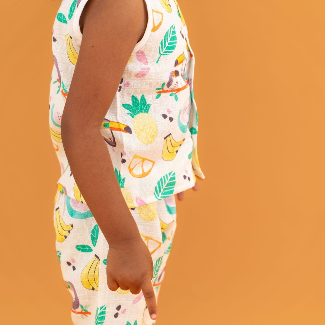 Toucan Punch - Muslin Jabla and Shorts for Babies and Toddlers