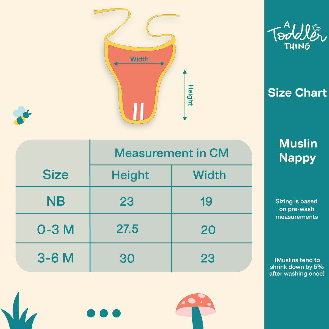 Muslin Matching Jablas and Nappies (6 + 6 Nappies) - Pack of 12 (Button and Knot)