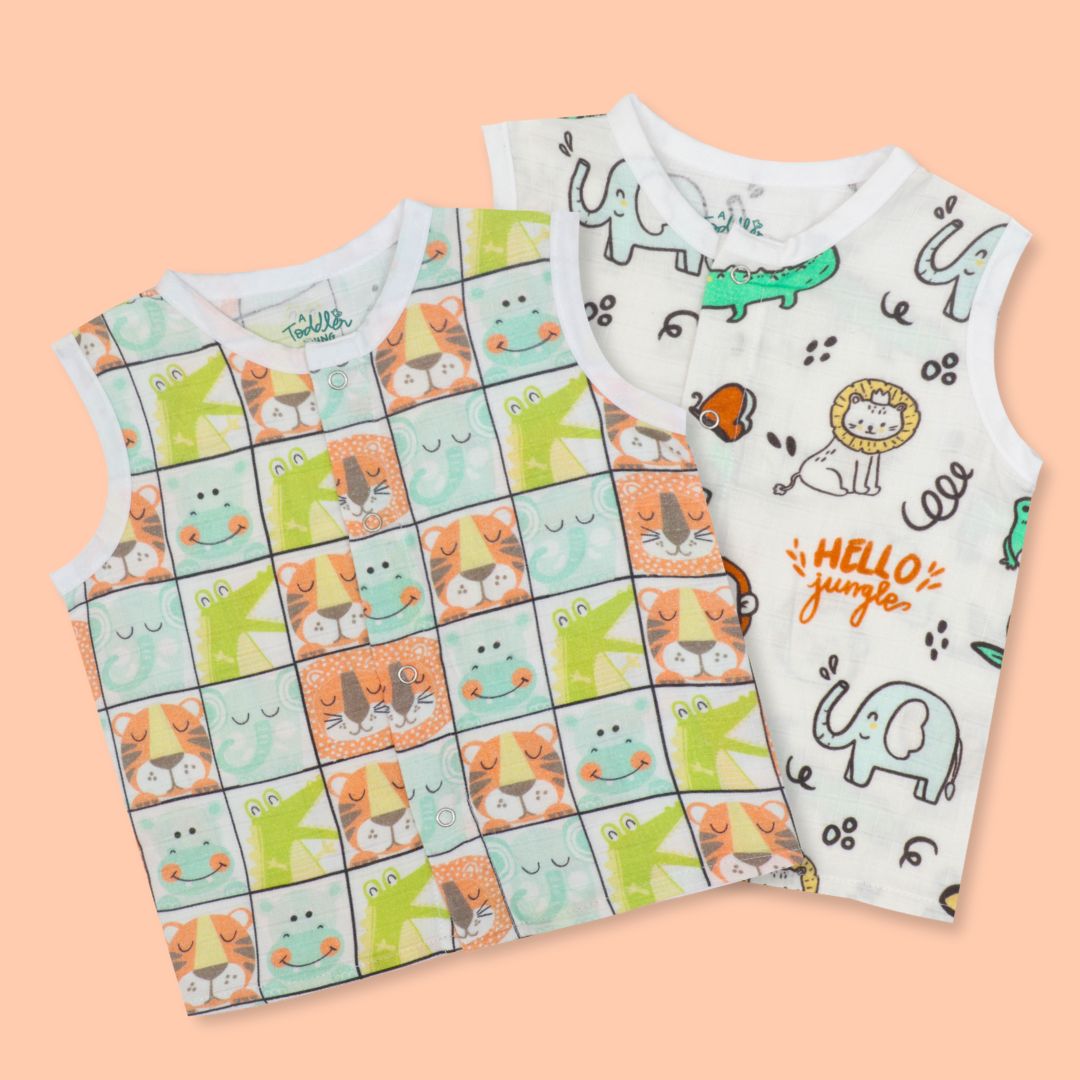 Beaky Stripes - Muslin 10 Piece Combo Pack (0-3M)