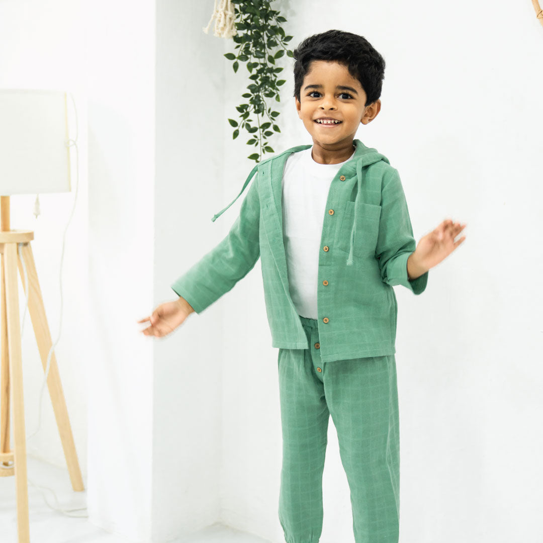 Babies Minty Charm 3 Piece Hoodie sets