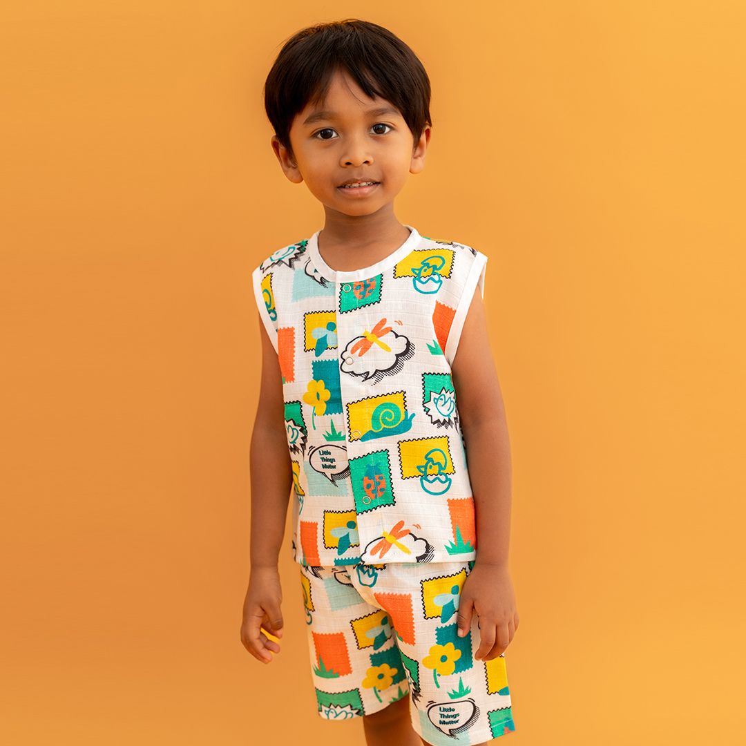 Toucan Punch - Muslin Jabla and Shorts for Babies and Toddlers