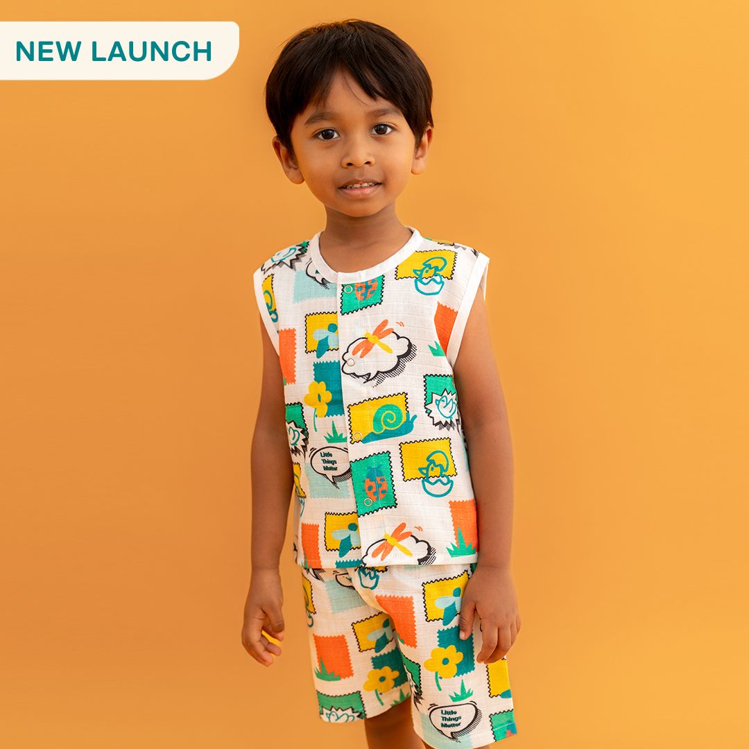 Toucan Punch - Muslin Jabla and Shorts for Babies and Toddlers