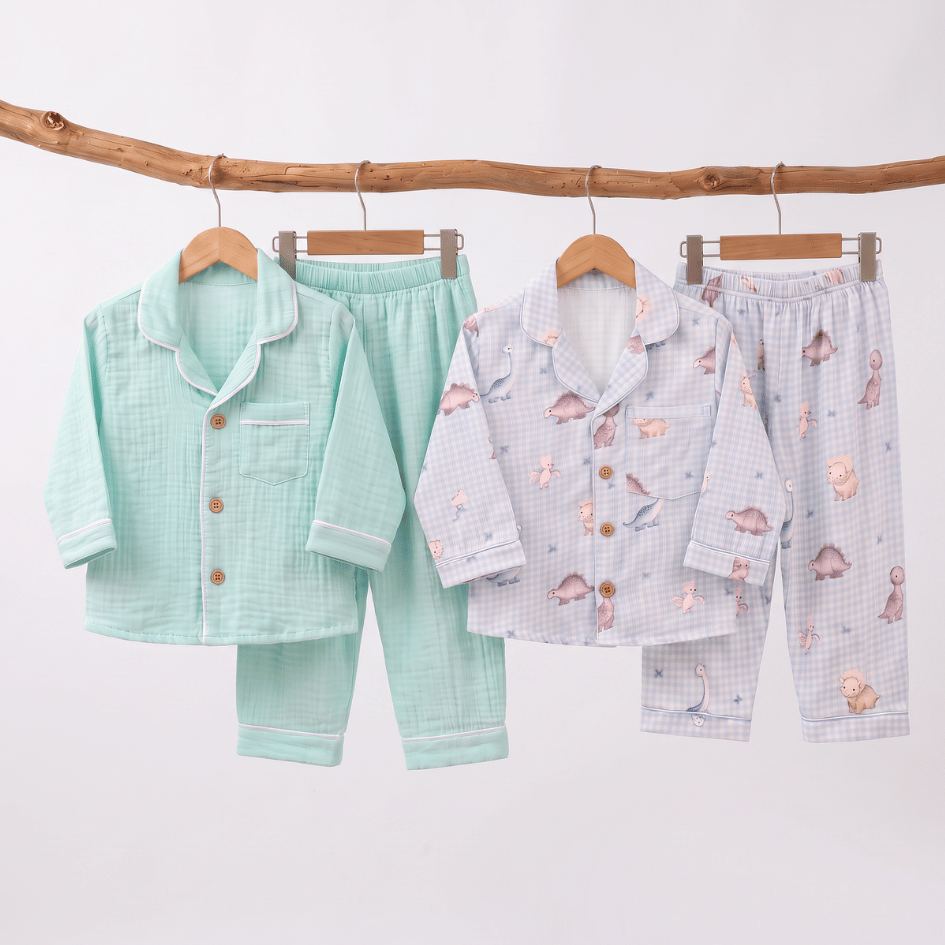 Lemonade Days - Crinkled Muslin Sleepsuit Pack of 2