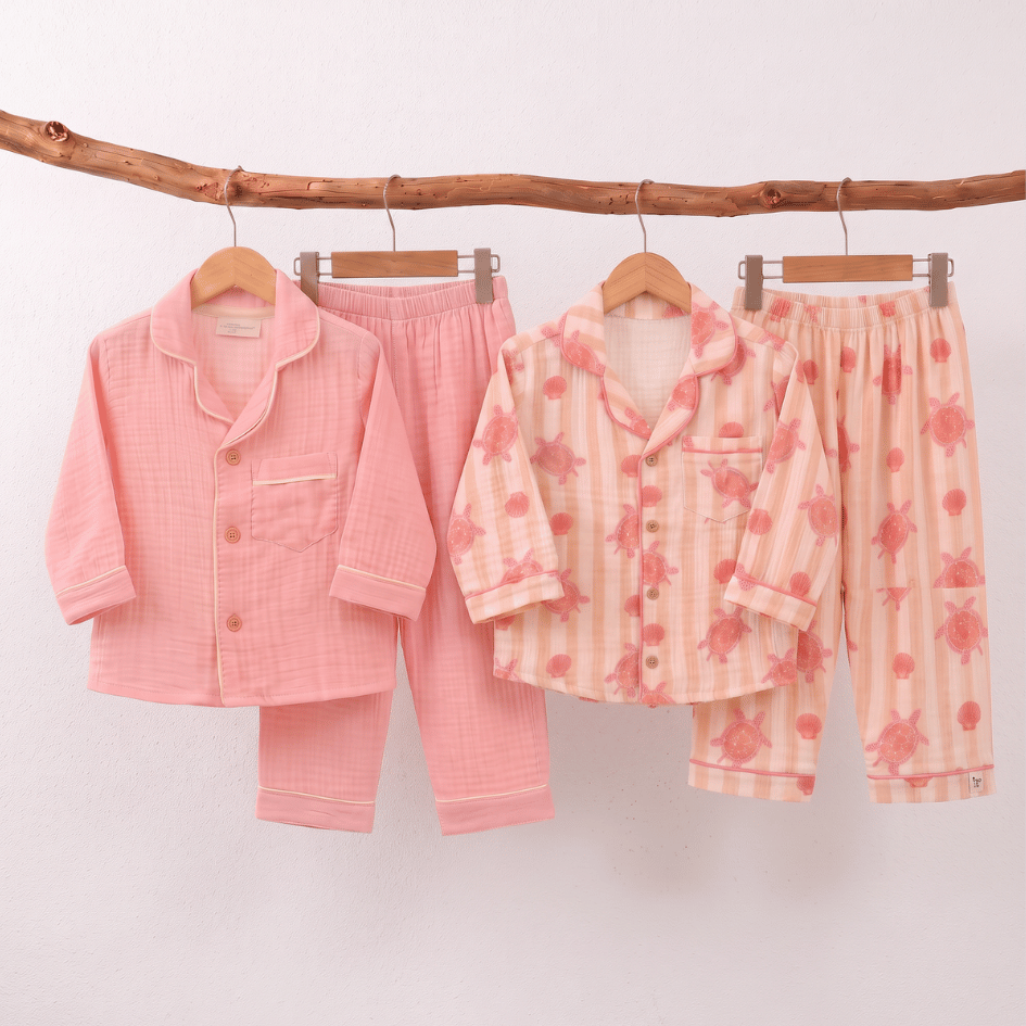 Lemonade Days - Crinkled Muslin Sleepsuit Pack of 2