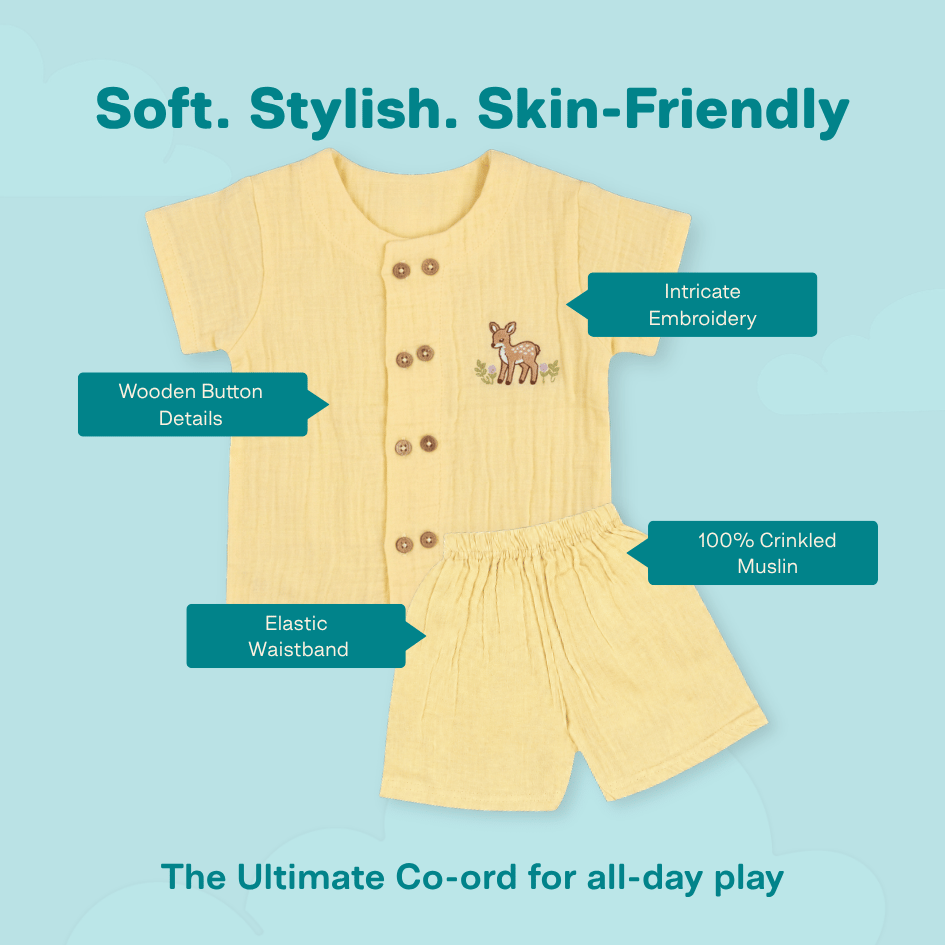 Rusty Prickle - Crinkled Muslin Co-ord Set