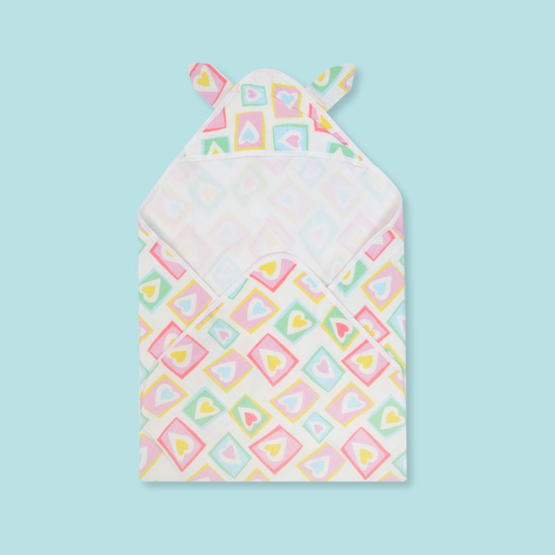 Zoodle Blocks - Muslin Hooded Towels for Babies and Kids
