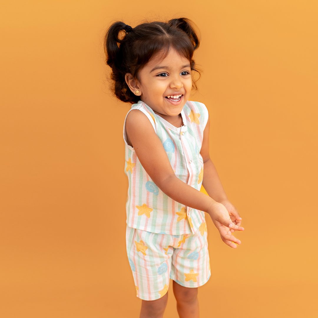 Toucan Punch - Muslin Jabla and Shorts for Babies and Toddlers