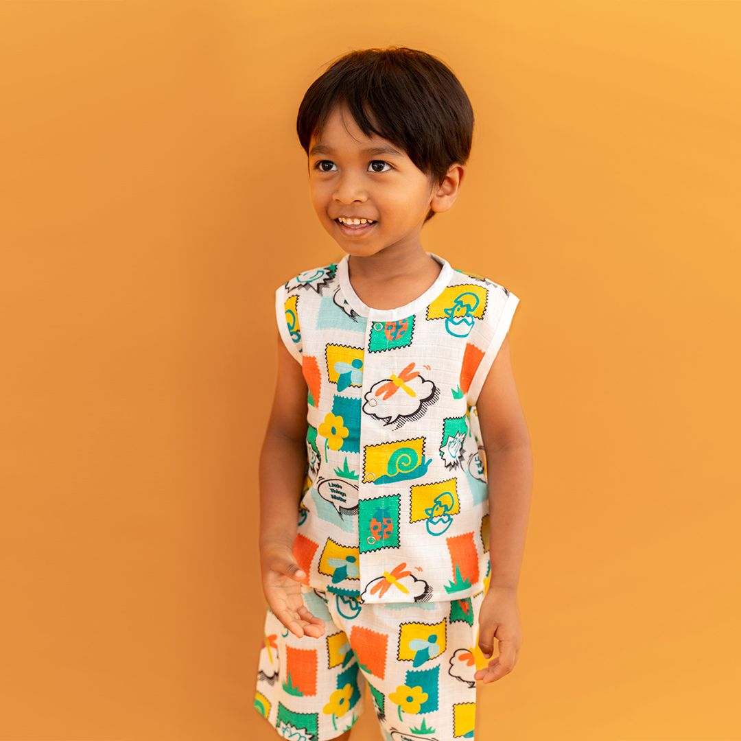 Toucan Punch - Muslin Jabla and Shorts for Babies and Toddlers
