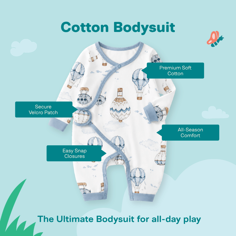 Cloud Cuddles - Cotton Bodysuit