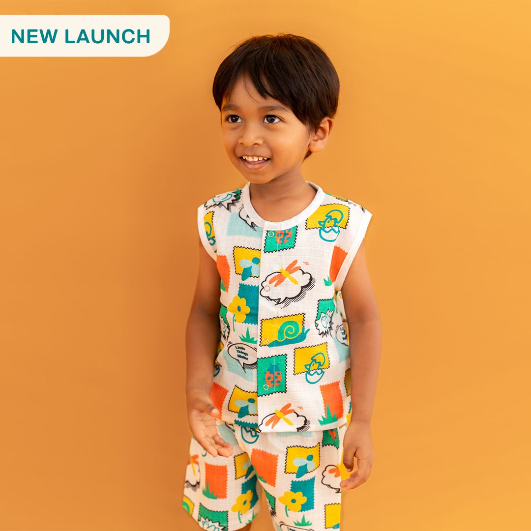 Toucan Punch - Muslin Jabla and Shorts for Babies and Toddlers