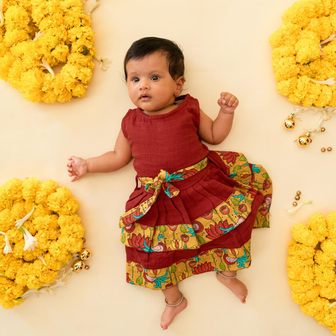 Petal Princess - Ethnic two-layer frock