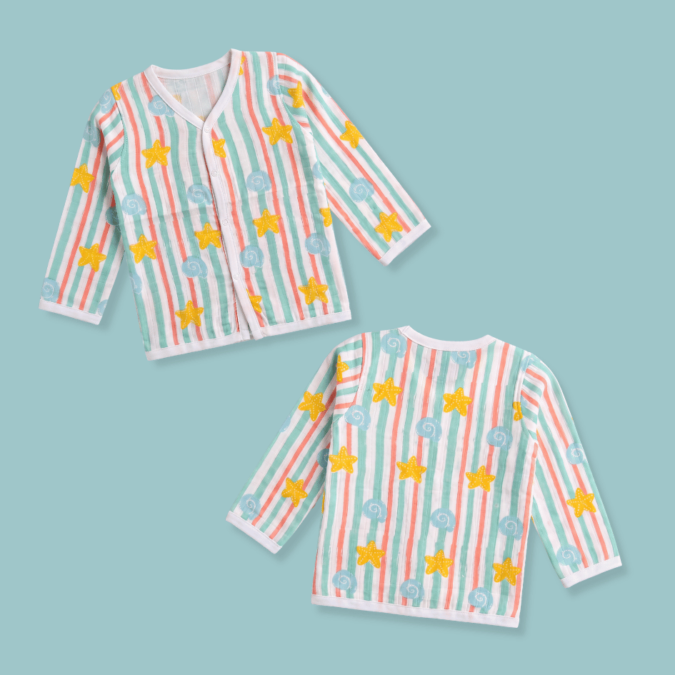 Muslin Full Sleeve Jabla Combo - Pack of 3