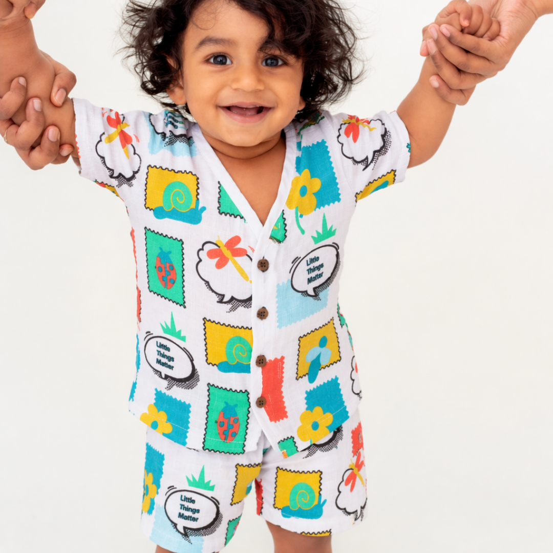 Little Wanderers - Muslin Top and Shorts