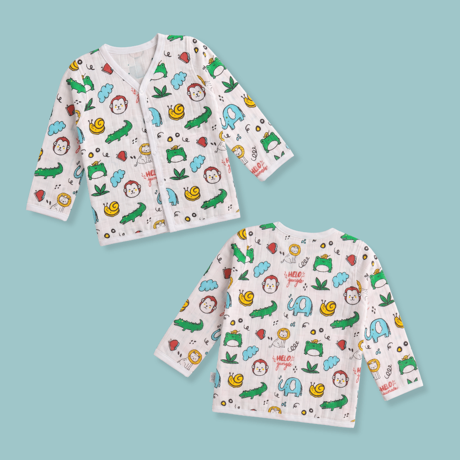 Muslin Full Sleeve Jabla Combo - Pack of 3