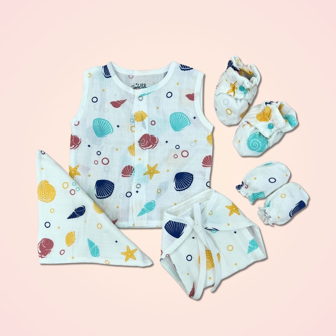 Muslin 5 Piece Gift Set (0-3 Months)