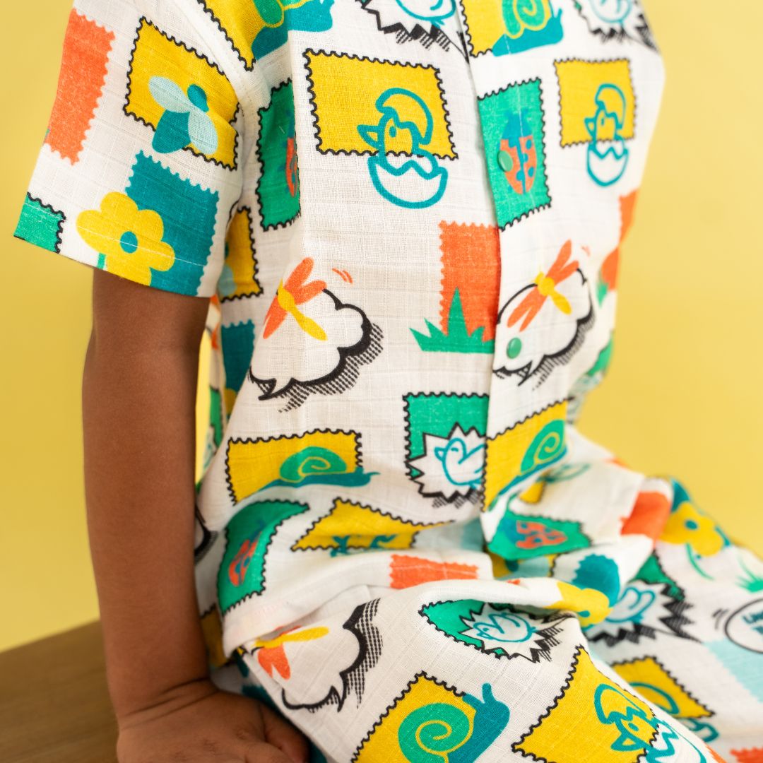 Toucan Punch - Muslin Sleep Suit for babies and kids (Unisex)
