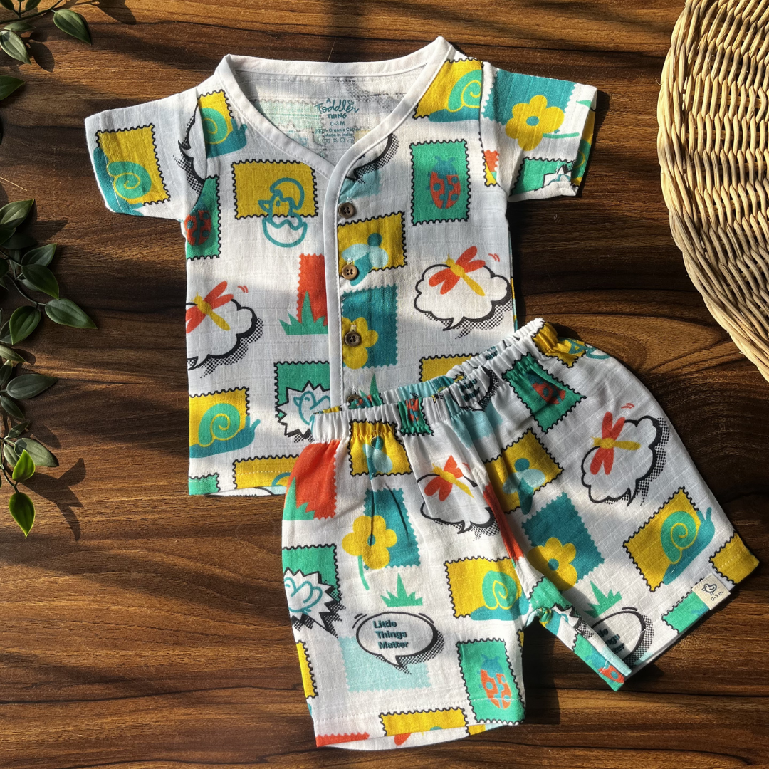 Little Wanderers - Muslin Top and Shorts