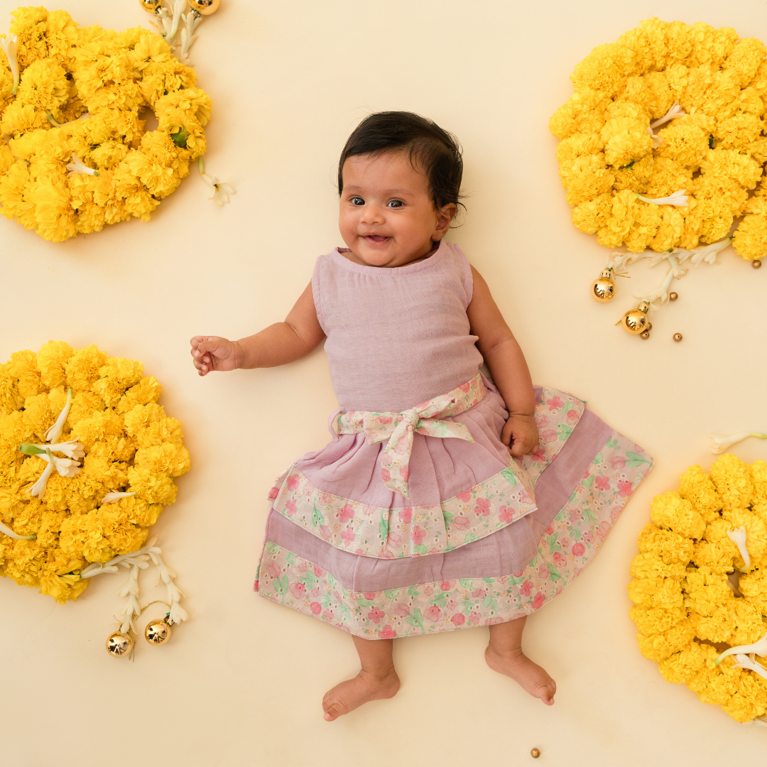 Petal Princess - Ethnic two-layer frock