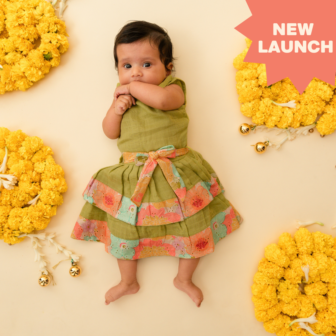 Petal Princess - Ethnic two-layer frock