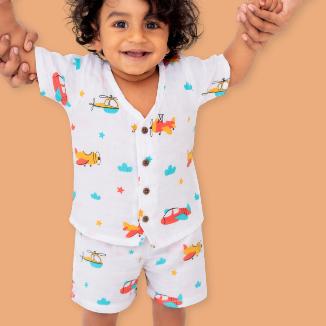 Little Wanderers - Muslin Top and Shorts