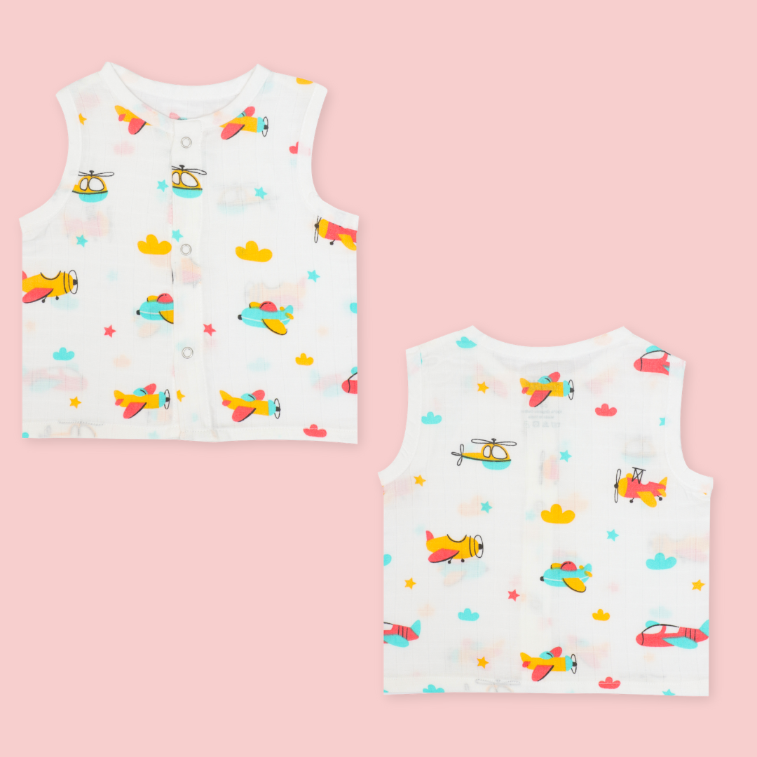 BEST SELLER - Muslin Jabla Button Type for Babies - Combo Packs