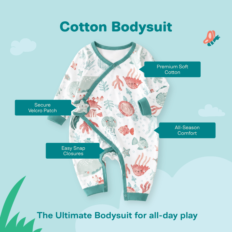 Cloud Cuddles - Cotton Bodysuit