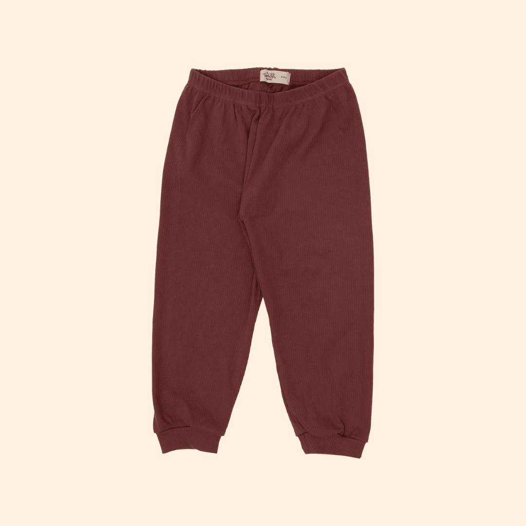 Berry Crush - Ribbed Modal Full Sleeve Top and Pant